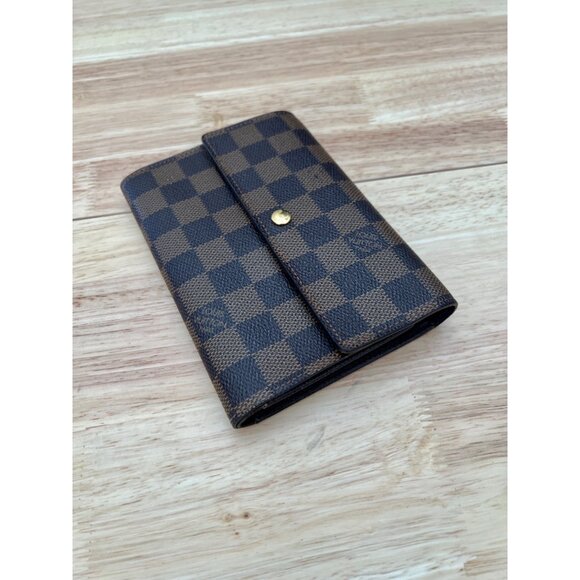 LOUIS VUITTON Tresor Etui Papier Trifold Wallet Damier Leather - Picture 3 of 14